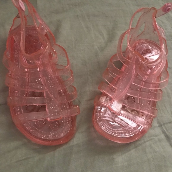 Girls Glitter Jelly Gladiator Sandals - Picture 3 of 3